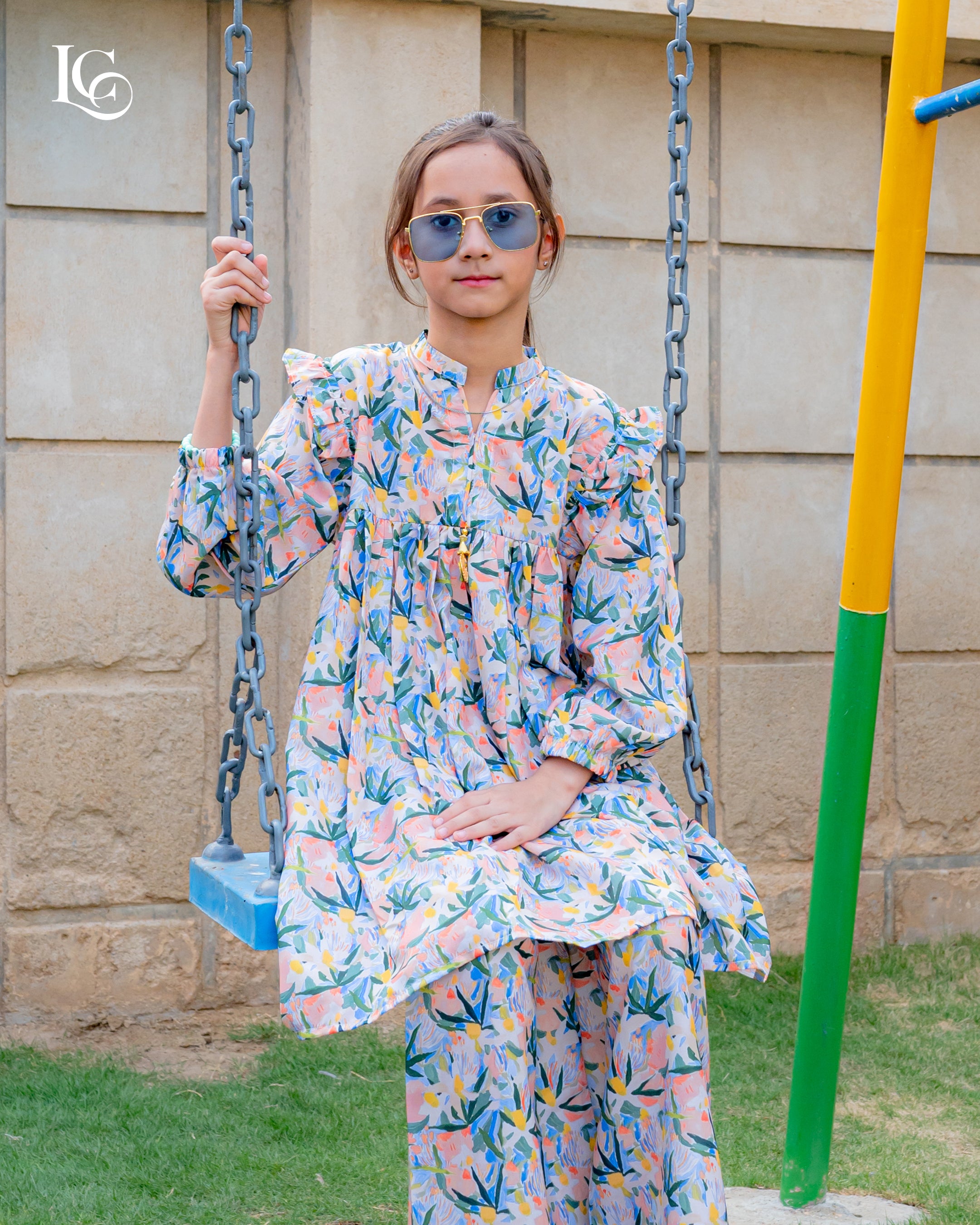 lc 01 print 2pcs lawn