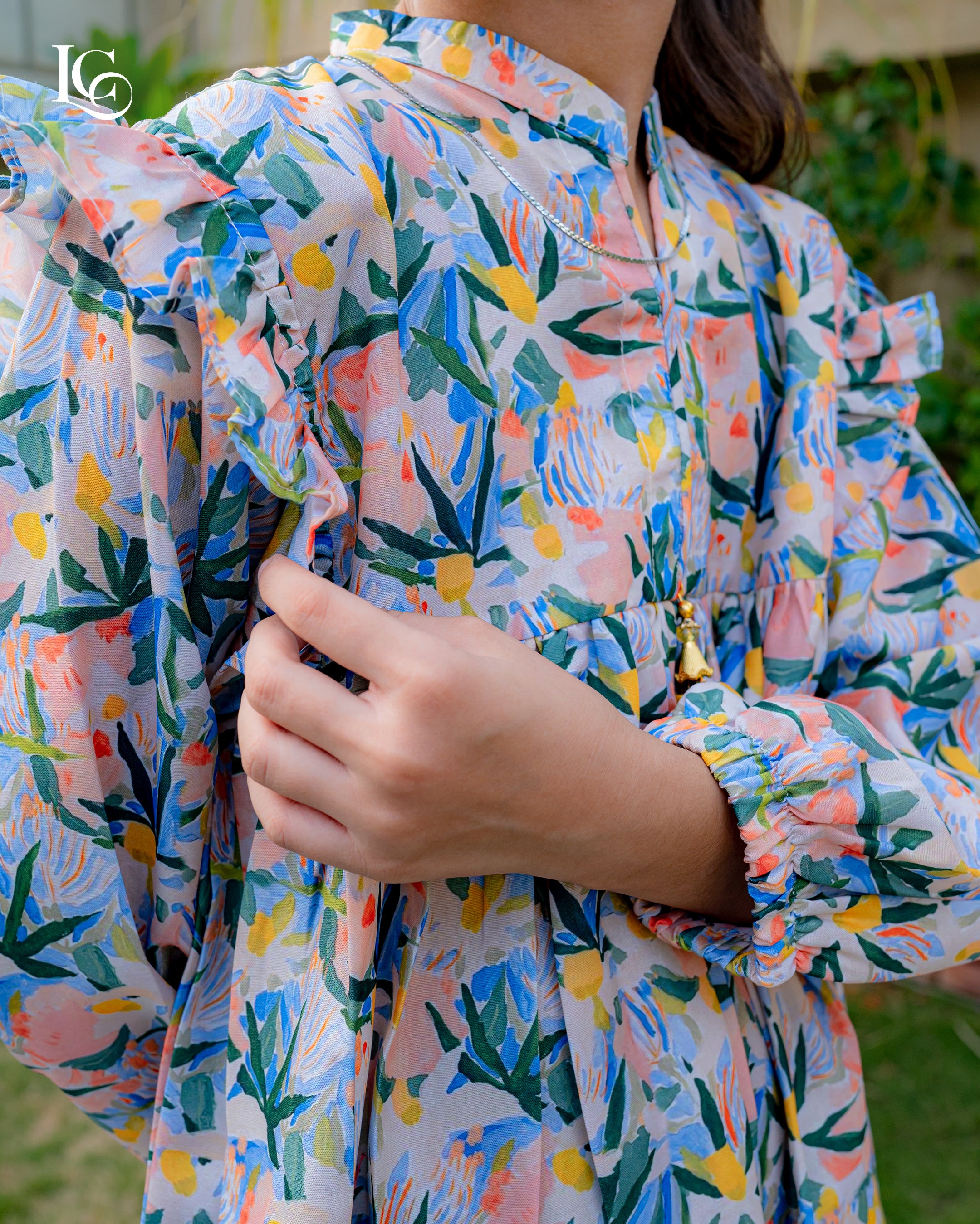 lc 01 print 2pcs lawn