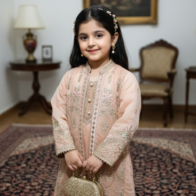 Mesori  coat with hand made embroidy