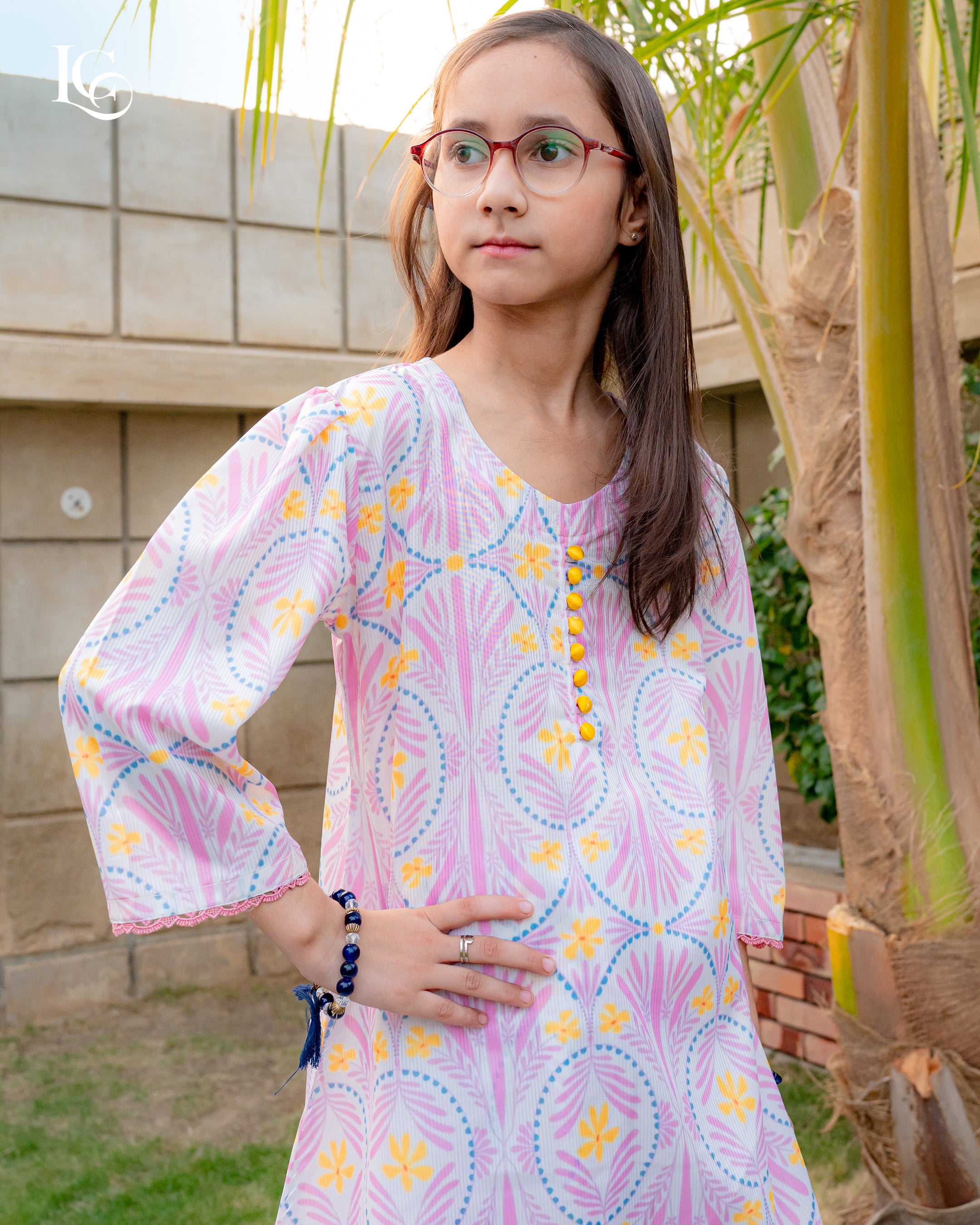 lc 03 print 2pcs lawn