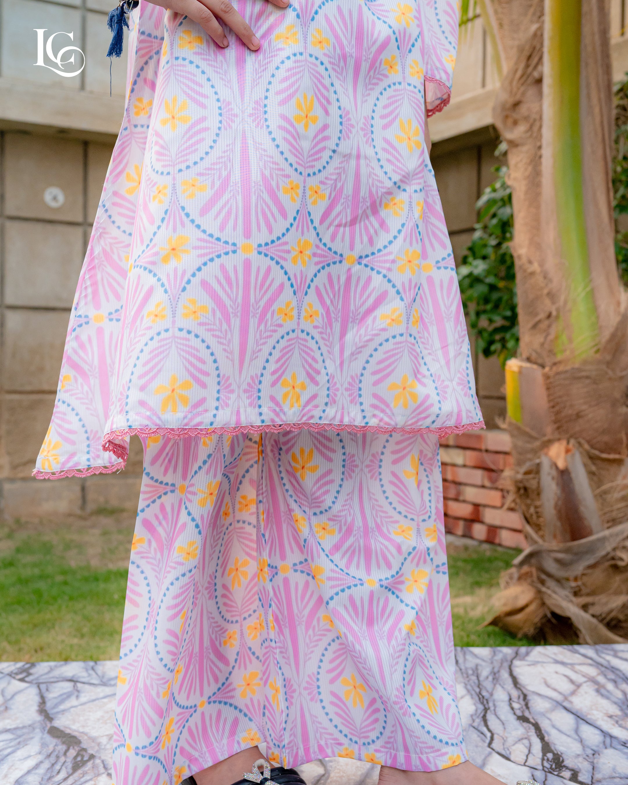 lc 03 print 2pcs lawn