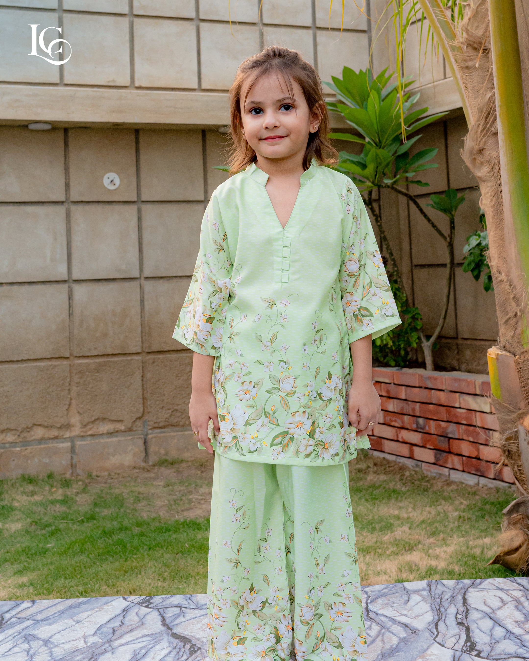 Lc printed shirt and flapper