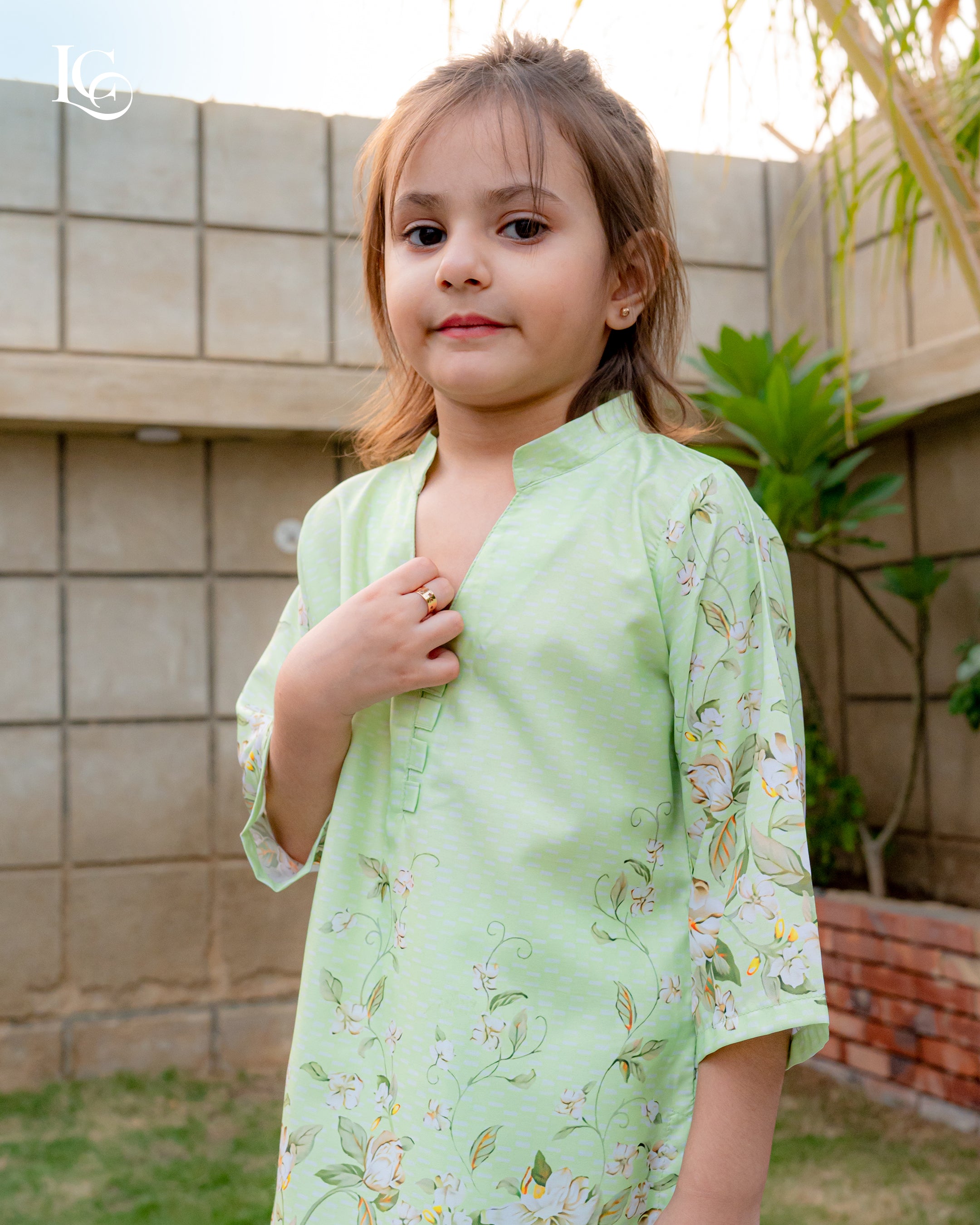 Lc printed shirt and flapper