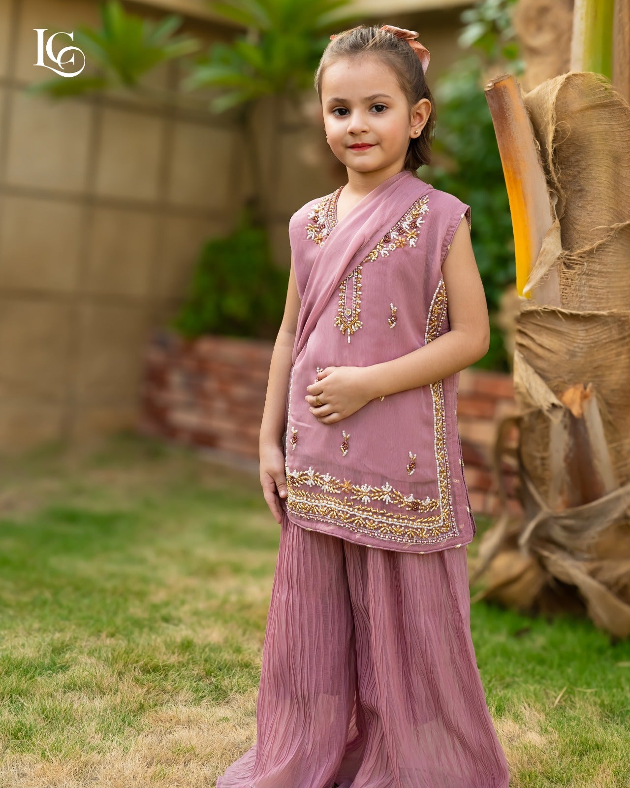 Fancy Crush shirt with handwork crush flapper