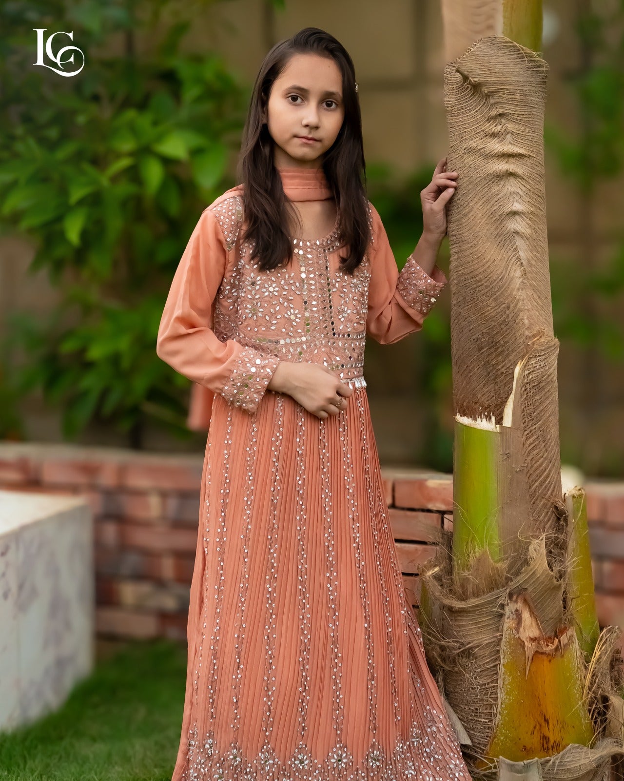 maxi with hand made mirror work